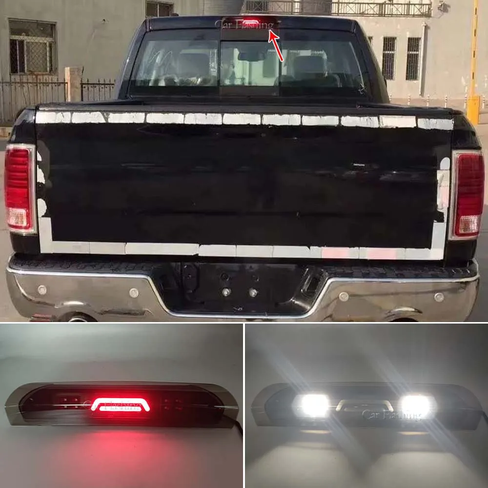 For Dodge Ram's 2002-2009 1500 high mounted warning light Ram tail light LED smiling face brake light