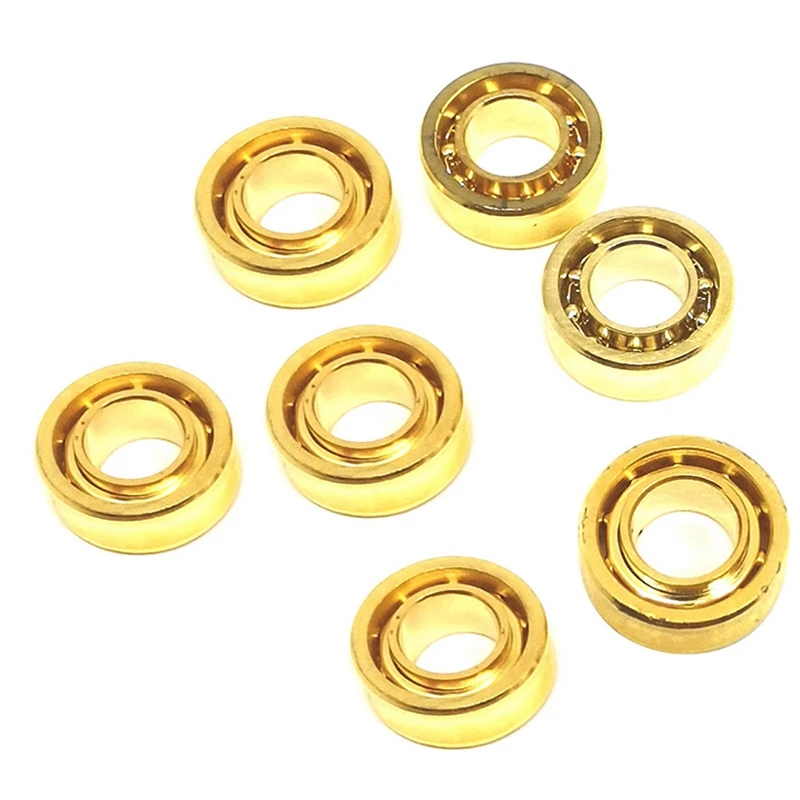 16 Pcs Steel Gold-Plated R188 KK Bearing Speed Responsive Bearings R188 U Groove For Yoyos Models image 3