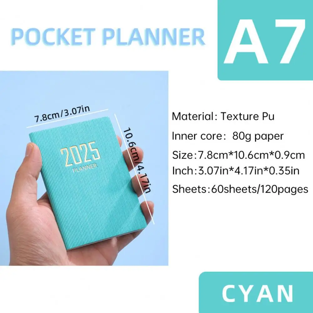 Thick Paper Notebook Soft-touch Cover Notebook 2025 Planner with Thick Paper Faux Leather Cover Smooth Writing Notebook for No