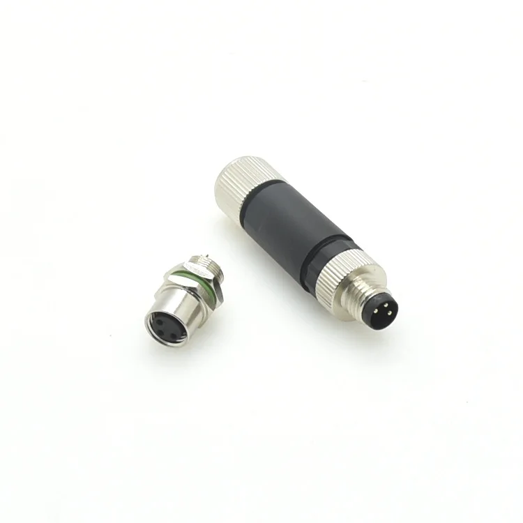 

2pcs M8-3P male female joint small waterproof connector with a hole diameter of 8mm aviation plug - in stock Active Components