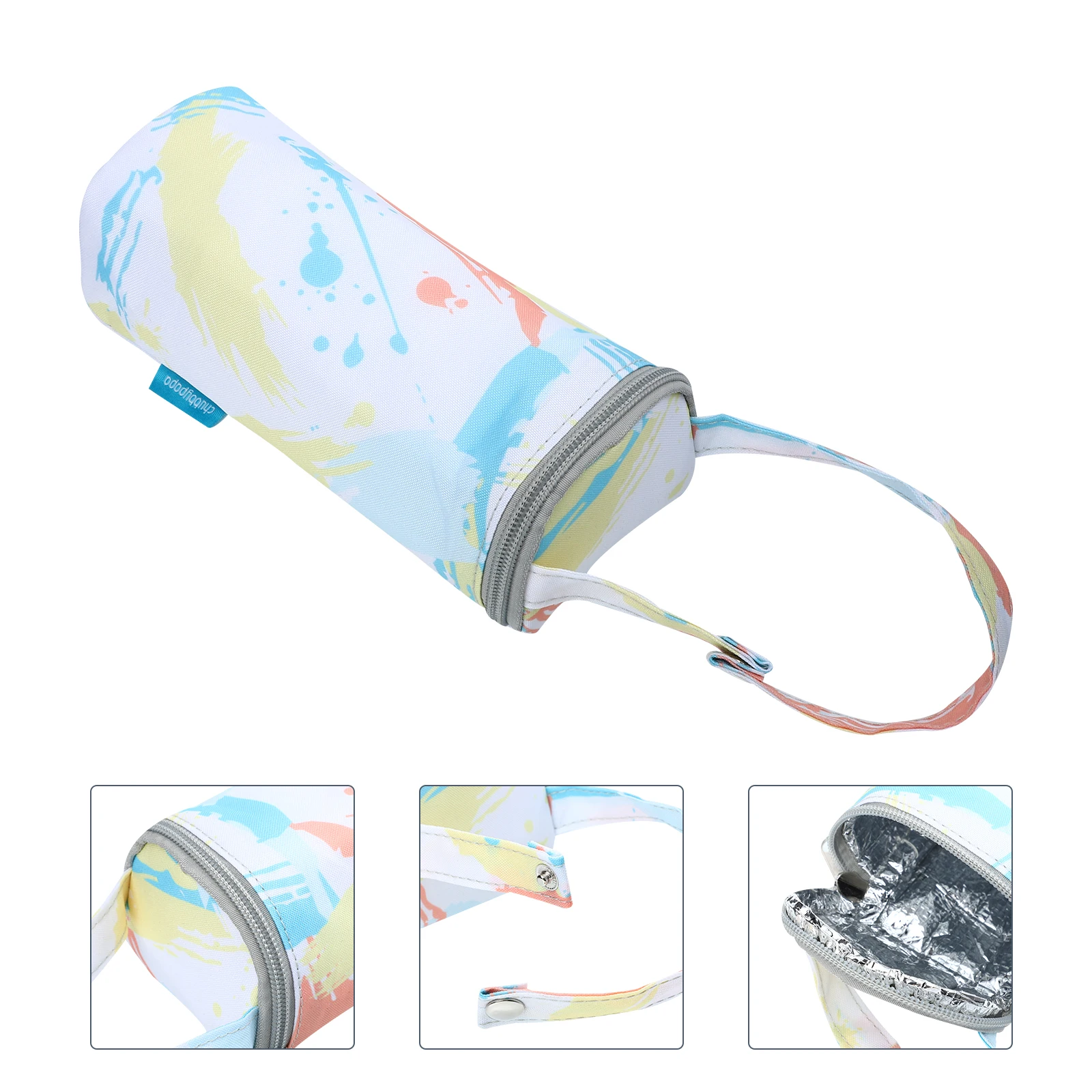 Borsa termica per bottiglie per asilo nido Borsa termica per latte materno con comoda cinghia Facile da trasportare e attaccare alle borse termiche per passeggino isolate