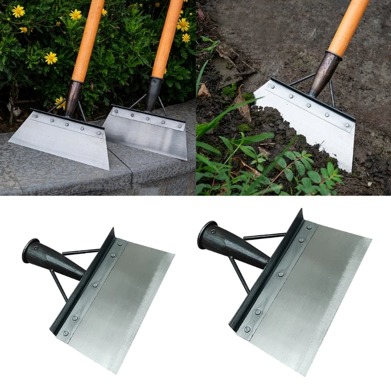 Outdoor Garden Cleaning Shovel Multi-Functional Steel Flat Shovel Ice Shovel Weeding Planting Farm Weeding Tool