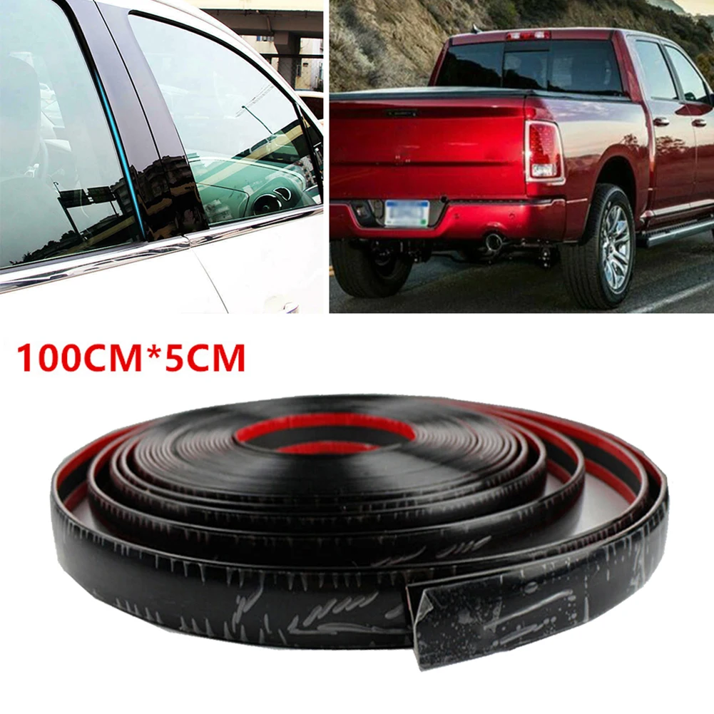 

Black Anti-collision Strip Car Car Door Decorate Molding Parts Protect SUVs Tailgate Accessories Trucks 3ft*2in
