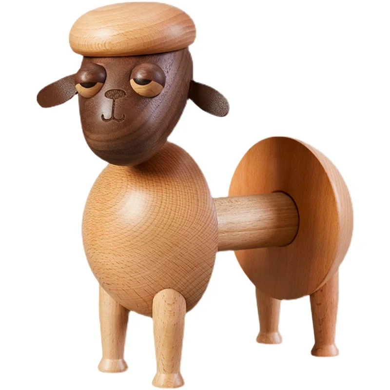Sheep baa Tissue Rack, lustige Cartoon Rollenpapier Rack, Wohnzimmer Tischplatte Tier Ornament Esstisch, Tissue Lagerregal