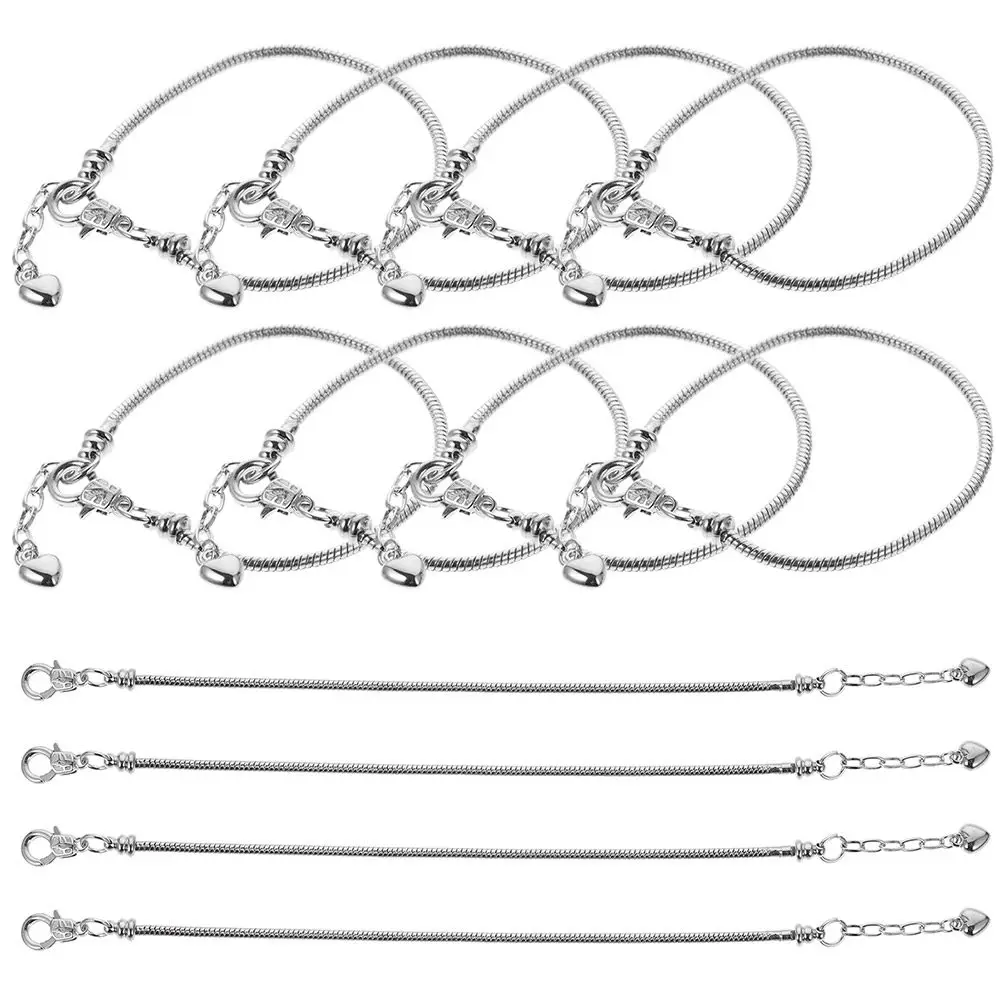 

12Pcs Premium Copper Bracelet Chains for Jewelry Making DIY Wrist Anklet Charm Crafts Bulk Replacement Links Chic Delicate Metal