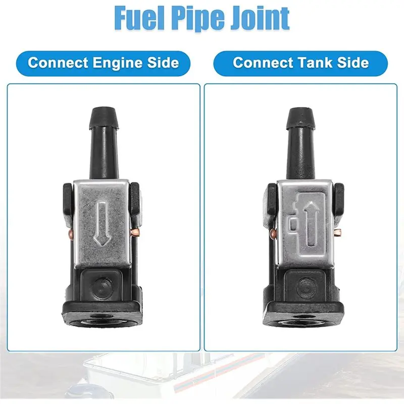 For Outboard Fuel Line Connector Hose Pipe Boat Engine Joints Fuel Tank 6G1-24305-05 6Y1-24305 655-24305-01