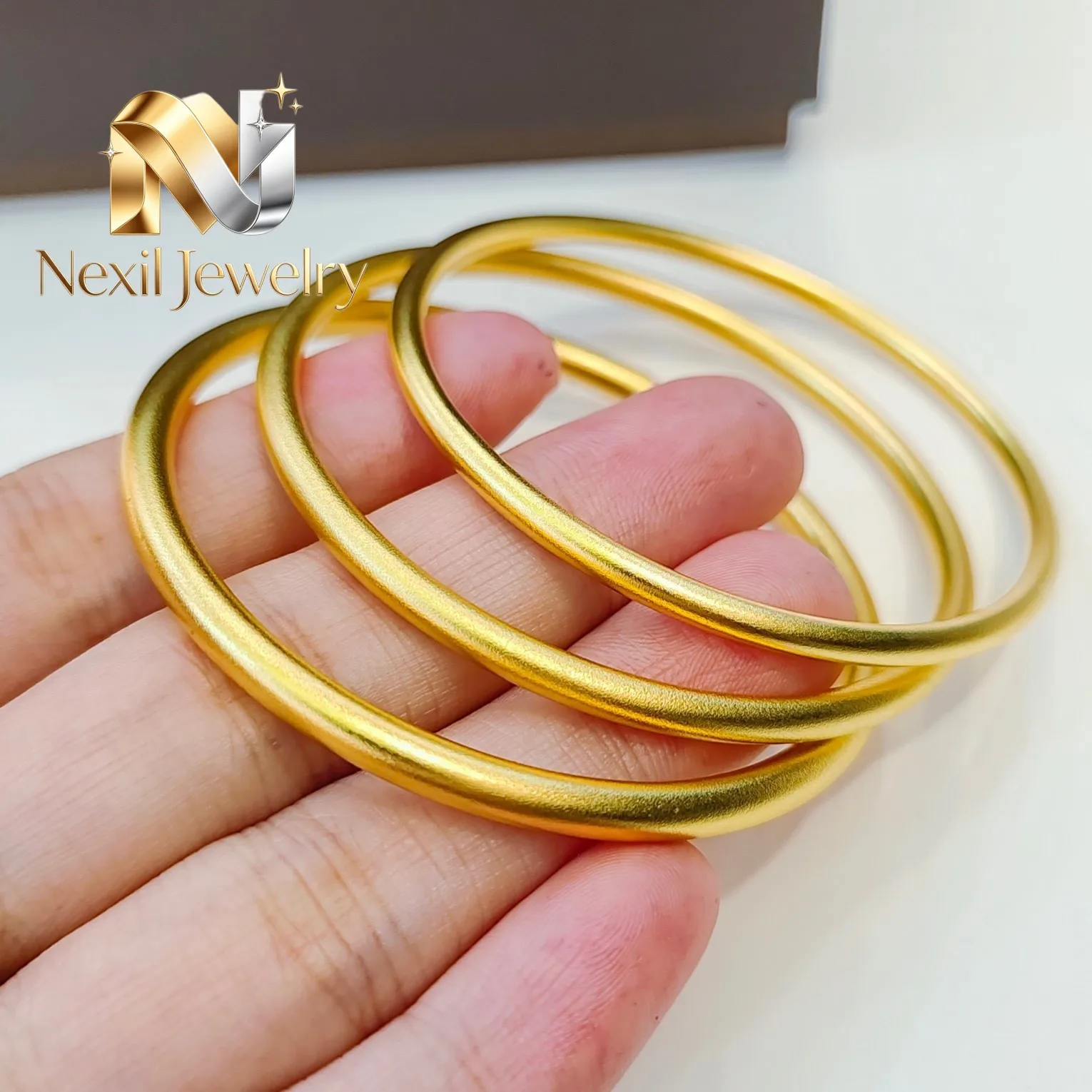 

Nexil Jewelry Luxury 24K 9999 Pure Gold real gold Women's Bracelet Ancient Legacy Bracelet Solid Bracelet