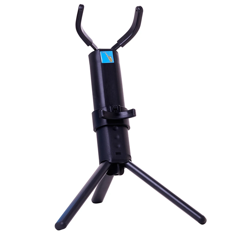 

Foldable Portable Alto Sax Stand with Carrying Bag Saxophone Tripod Holder Adjustable Anti-Slip Triangle Base Design Chain Lock
