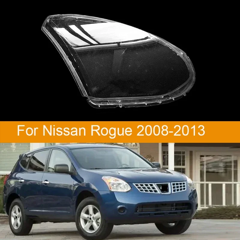 For Nissan Rogue 2008 2009 2010 2011 2012 2013 Headlights Cover Headlamp Shell Lampshade Glass Lens Replace Original Lamp Shade