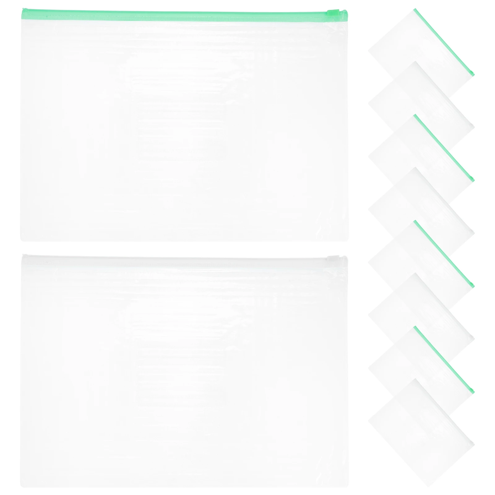 

20 Pcs Plastic Zipper Folder Expandable Portable File Storage Pouch Paper Organizer Travel