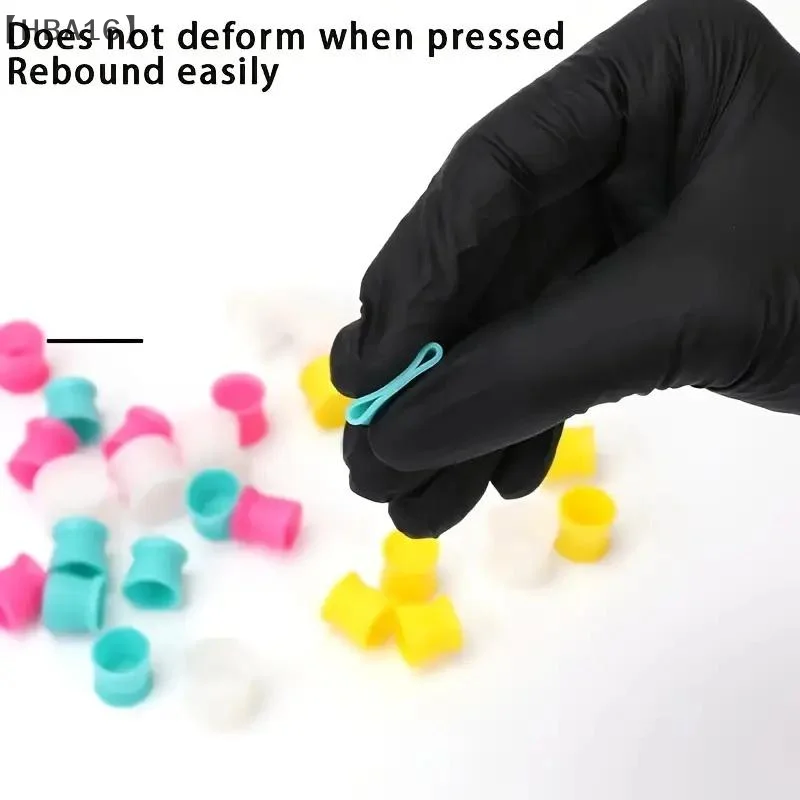 

OficialHBA16ováлод300 шт. Одноразовые силиконовые чашки с чернилами для татуировки Цветная чашка с основанием Держатель для пигмента Контейнер Крышка Аксессуар для татуировки