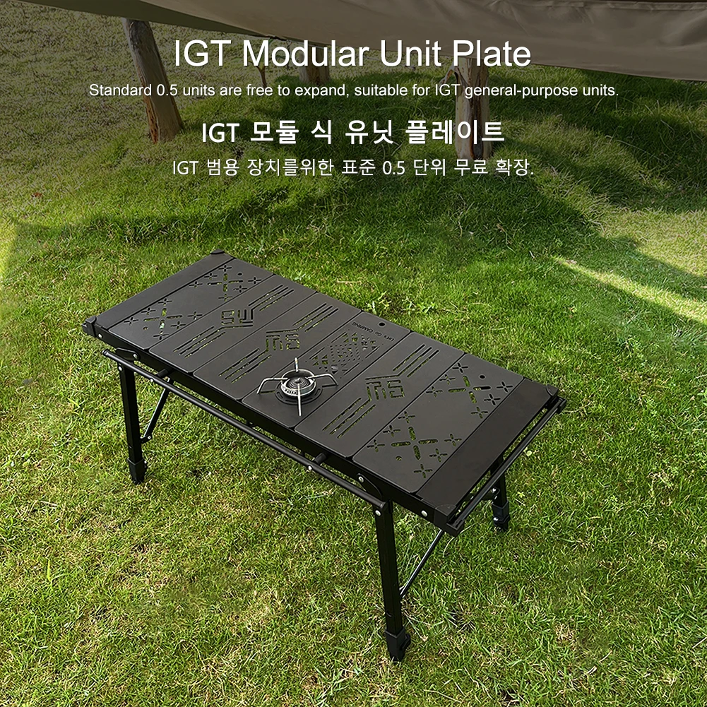 Camping Equipment Camping IGT Table Board Spider Stove Table Board Kitchen Stainless Steel Table Board for SOTO Spider Stove