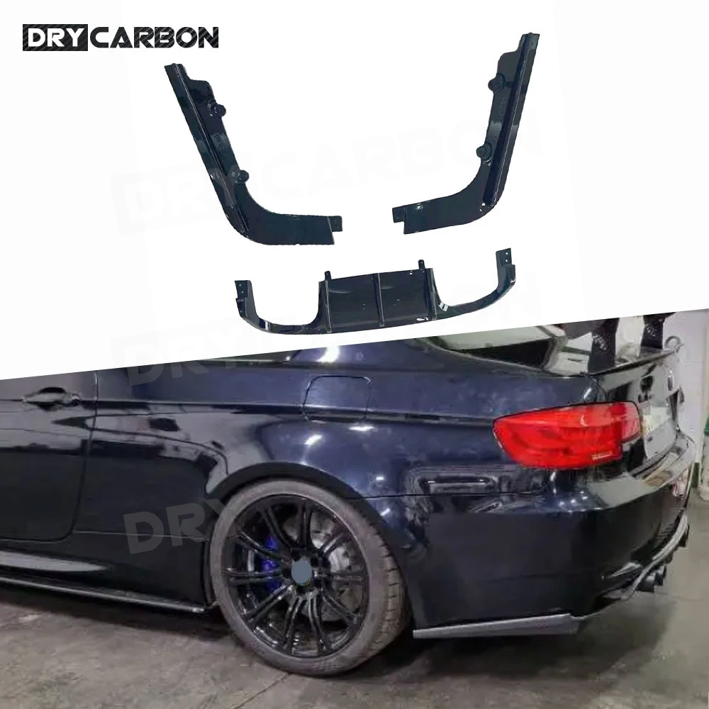 

V Style Car Rear Diffuser Bumper Spoiler Rear Splitters Canards Flaps Body Kits Accessories for BMW E92 E93 M3 2009-2012