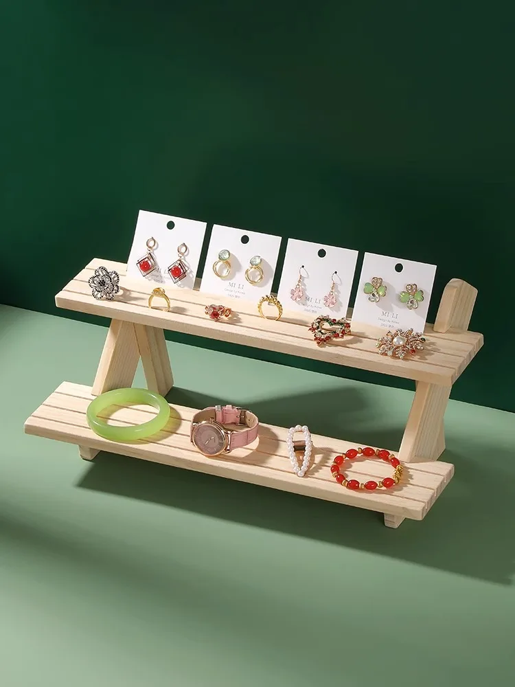 Versátil madeira jóias titular, Showcase criativo e decoração