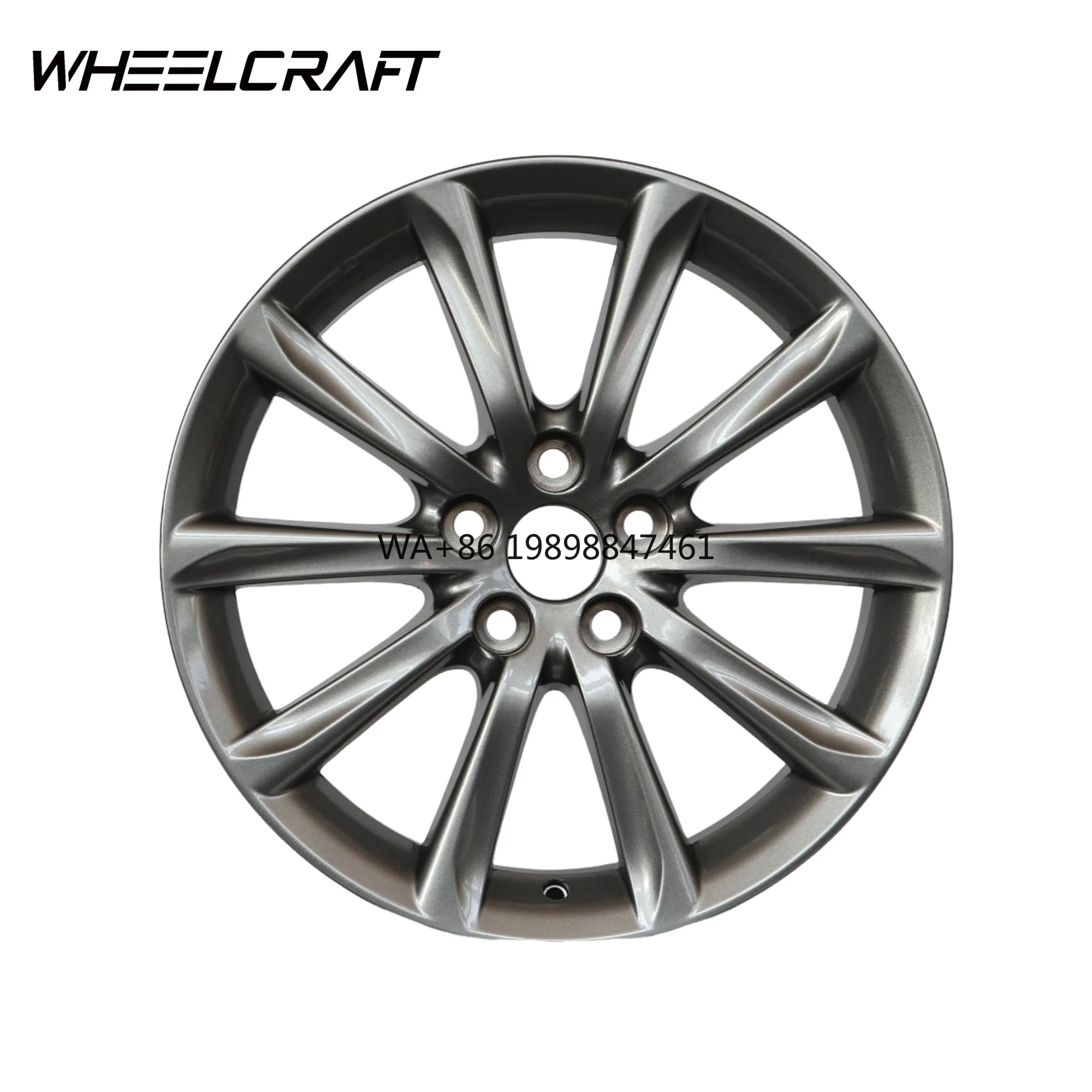 

New Wholesale 18inch Alloy Wheel Aluminium Five Holes Gunmetal Finish Flow Formed Construction Original Hub for Reiz 2012