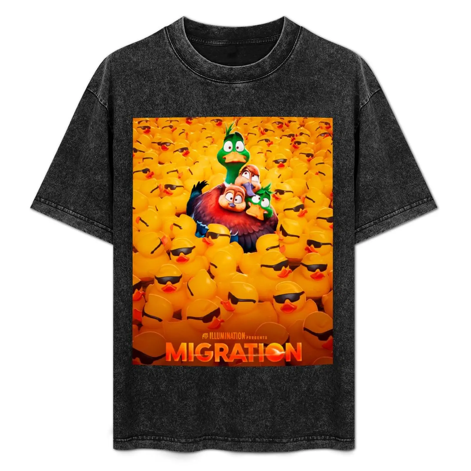 Migration T-Shirt oversized t shirt shirts graphic tee anime clothes men t shirts