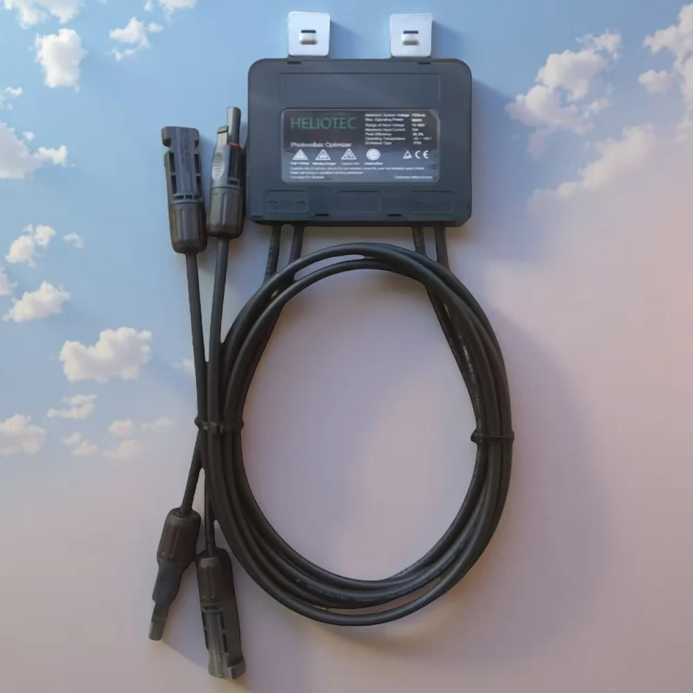 

HELIOTEC Встроенный оптимизатор фотоэлектрической мощности MPPT 600 Вт, 60 В, вход IP67, мониторинг солнечной панели в реальном времени, ограничение напряжения, защита от точки доступа