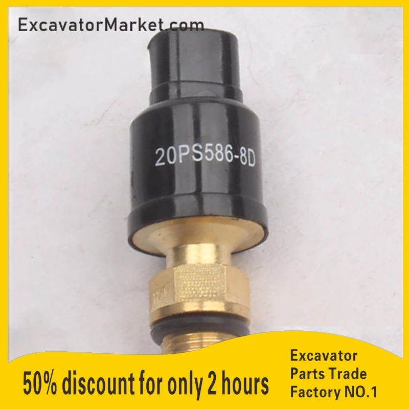 

Pressure Switch Sensor For Doosan Daewoo DH220-5 DH225-7 DH220-7 Excavator Repair And Replacement Parts 2549-9112 20PS586-8D