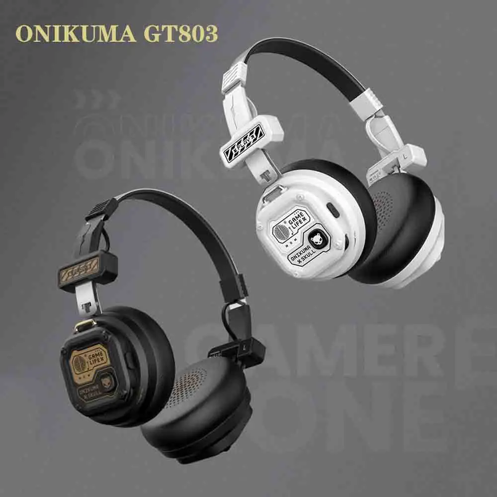 ONIKUMA GT803 Складные Bluetooth-наушники-вкладыши Hi-Fi стерео профессиональная музыкальная игровая гарнитура спортивные беспроводные наушники