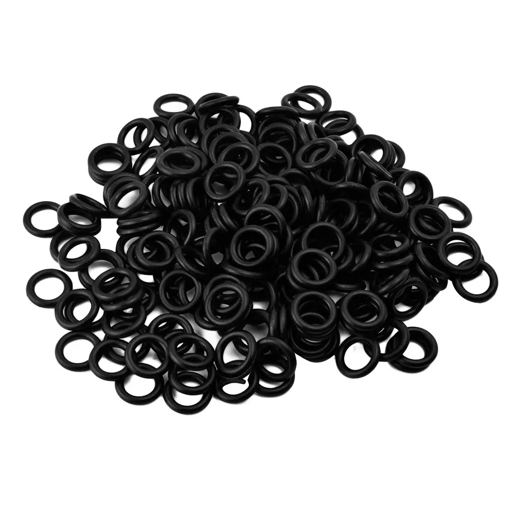100Pcs Machine Grommets Shock Absorption Black Rubber Grommet Ring for Coil Rotary Cartridge Tattoo Equipment Grommets
