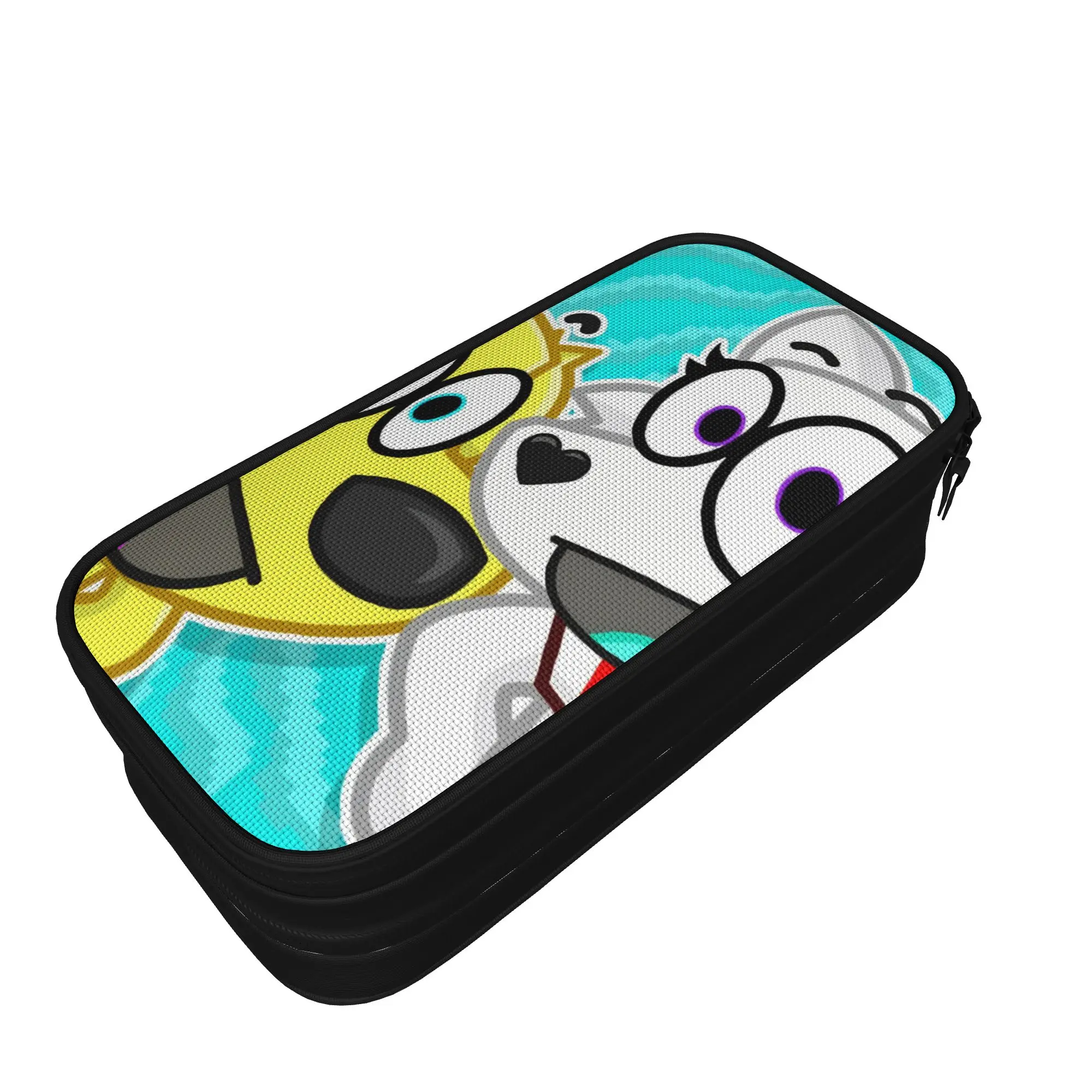 Tyler-Dog Cartoon Snowi-Fox Pencil Case Gaming Pencilcases Pen Box Student Large Storage Bag School Supplies Zipper Stationery