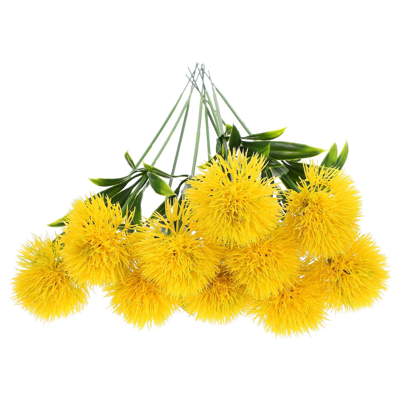 

10pcs Realistic Artificial Decoration Faux Dandelion Flowers Fake Flower Ornament For Wedding Home Party Banquet Lifelike