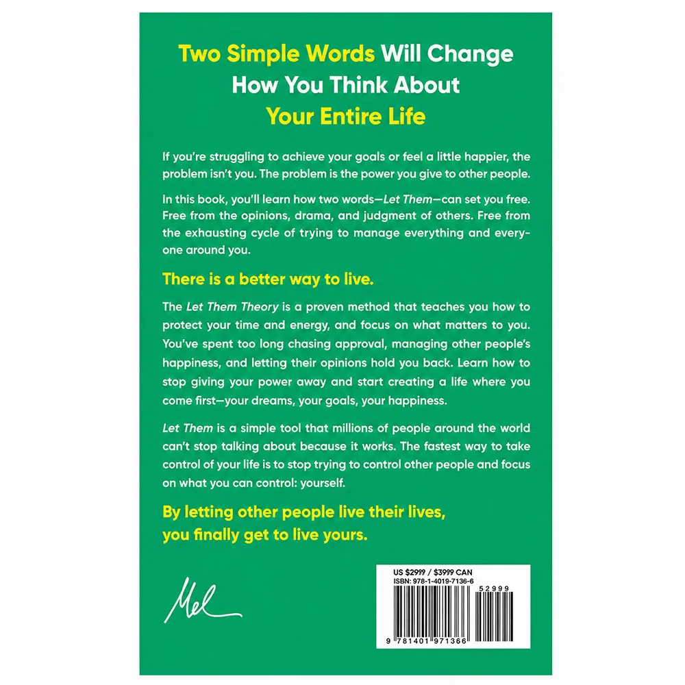 The Let Them Theory Mel Robbins NYT Bestseller English Paperback Boundaries Mental Health Self Help Best Selling