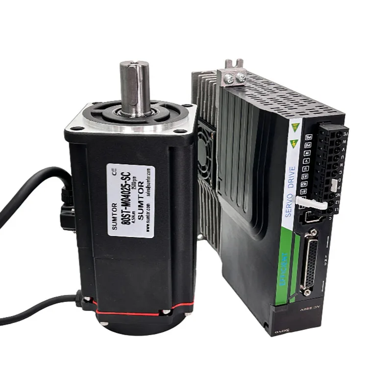 

80ST-M04025-SC+SDD01LA10F 1000W AC Motor Servo 5.5A 4.5N.m Servo Motor For CNC Machine