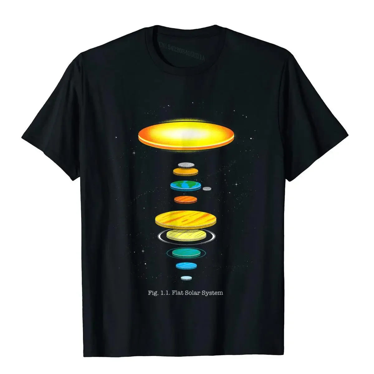 

Shirt.Woot Flat Solar System T-Shirt Fitted Men Top T-Shirts Group Tops Tees Cotton Printed On