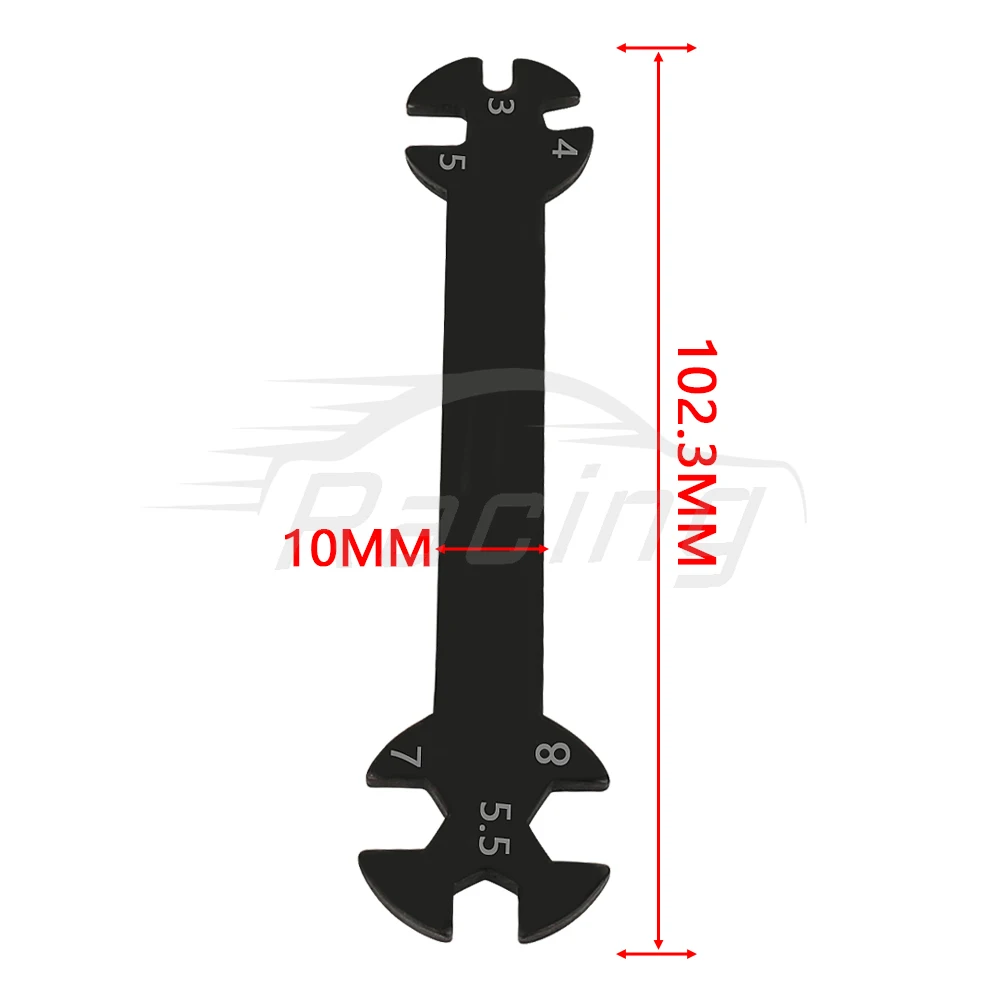 RC Car Model Tool Nut Spanner Multi Turnbuckle Wrench 3mm 4mm 5mm 5.5mm 7mm 8mm RC Replacement Parts Wrench Spanner