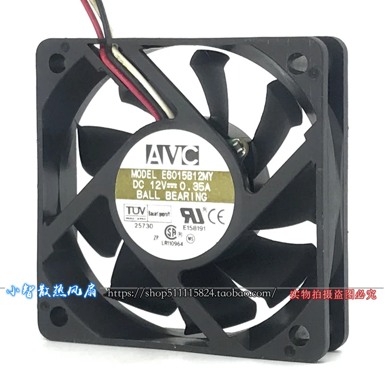 ORIGINAL E6015B12MY 12V 0.35A 6015 60*60*15mm NEW COOLING FAN RADIATOR