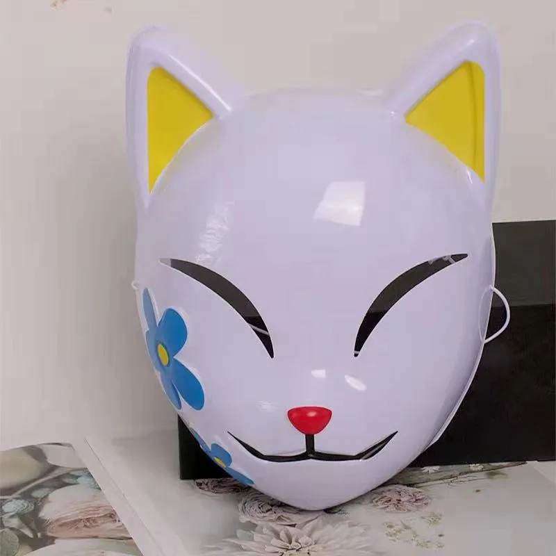 Anime Nhật Bản Cosplay Khẩu Trang Demon Slayer Kamado Tanjirou Sabito Makomo Halloween Mặt Nạ Cosplay Trang Phục Đạo Cụ Cáo Khẩu Trang
