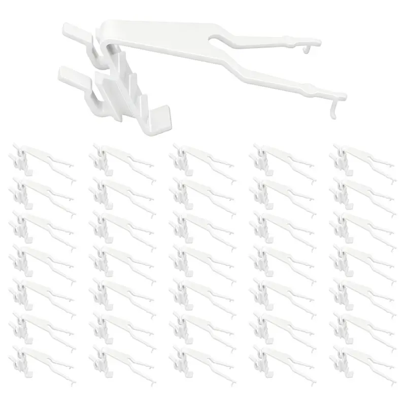 [A93Z!】 Light Clips For Gutter Guards- Tool-Free Install, 50Pcs Outdoor Christmas String Light Hangers, Roof Line Hooks Included