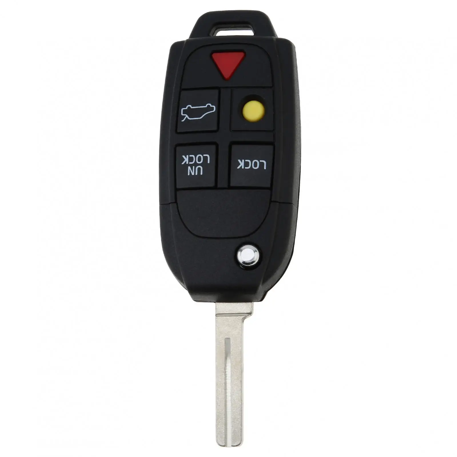 Car Key Fob Case Shell, Substituição Flip, Dobrável Tampa Remota, Acessórios Chave do Carro, Fit para VOLVO S60, S80, V70, XC90, 5 Botões