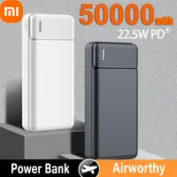 Xiaomi 50000mAh Power Bank PD22.5W Fast Charging Portable Charger External Battery High Capacity Powerbank For iPhone Samsung