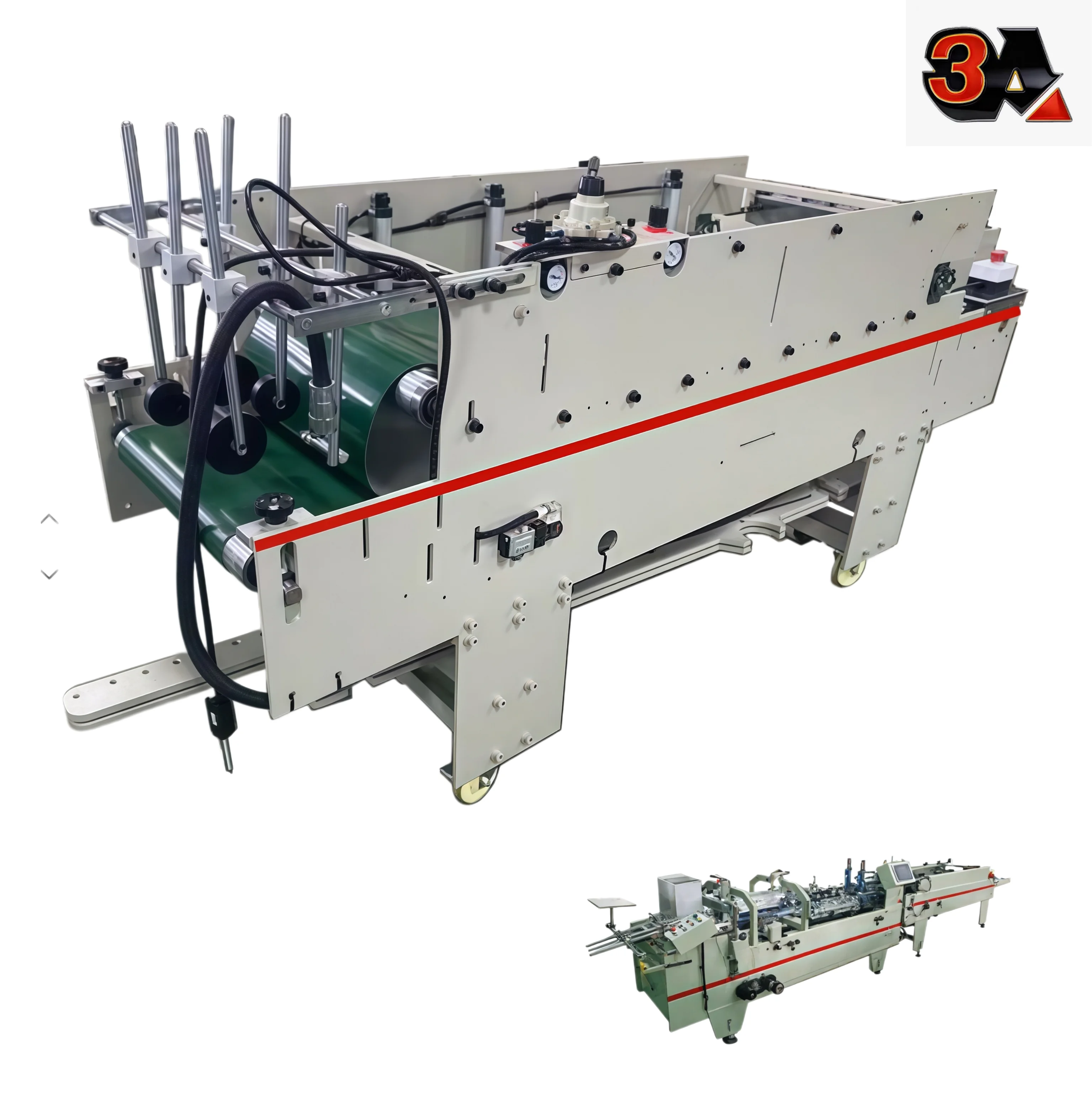 3A-3 Freight-Saving cold gluing machines for carton  pressing unit for Small to Medium Print & Packaging Plants