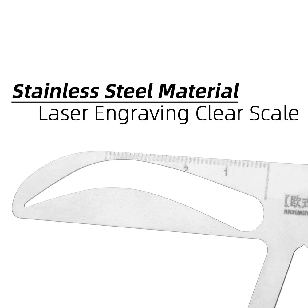 

Профессиональная линейка для бровей для татуажа, точный измерительный инструмент для позиционирования, легкий и компактный дизайн для путешествий и домашнего использования