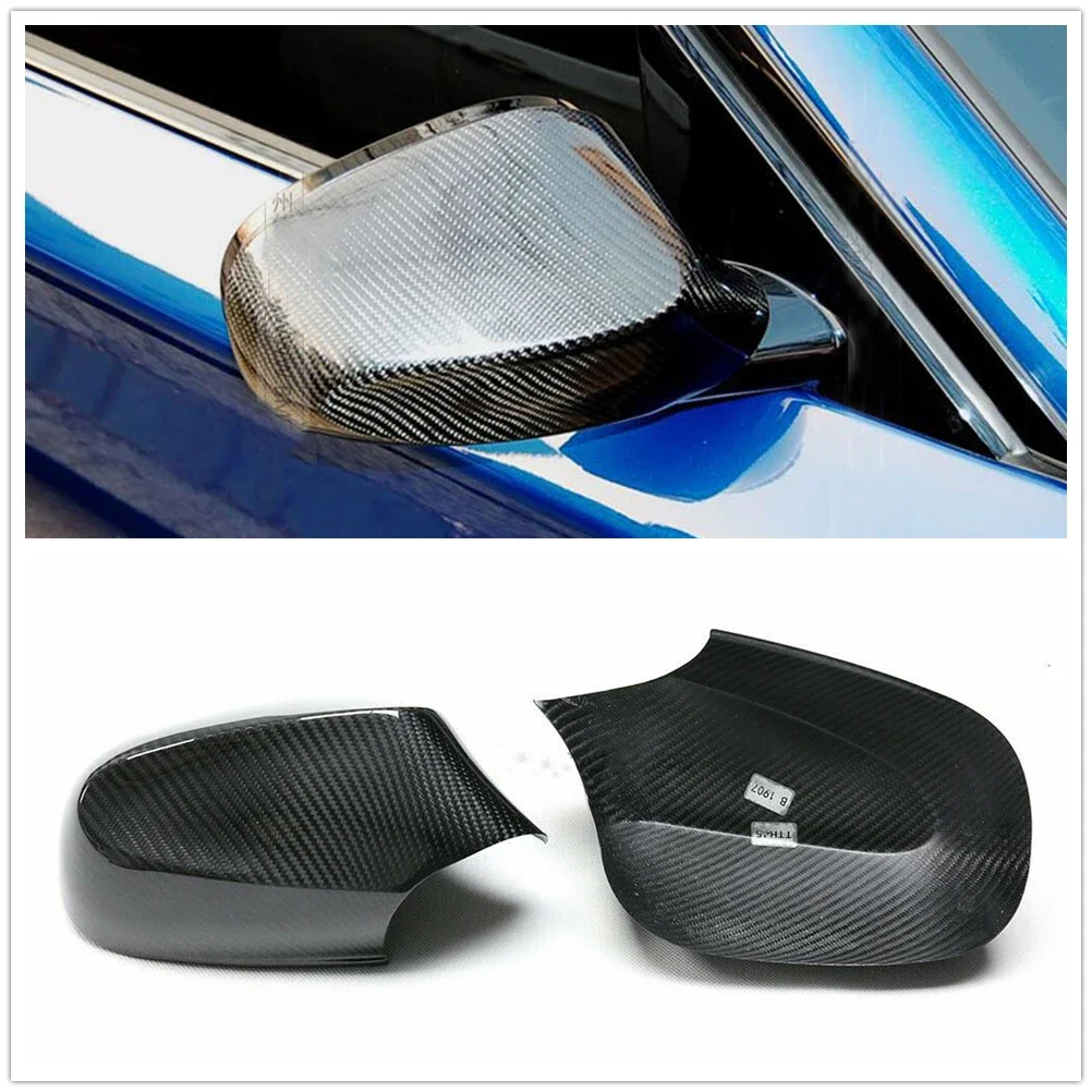 

New！Mirror Cover For BMW 1 Series E87 E82 2010-2011 Dry Carbon Fiber Car Exterior Rear View Cap Reverse Rearview Case Shell Add