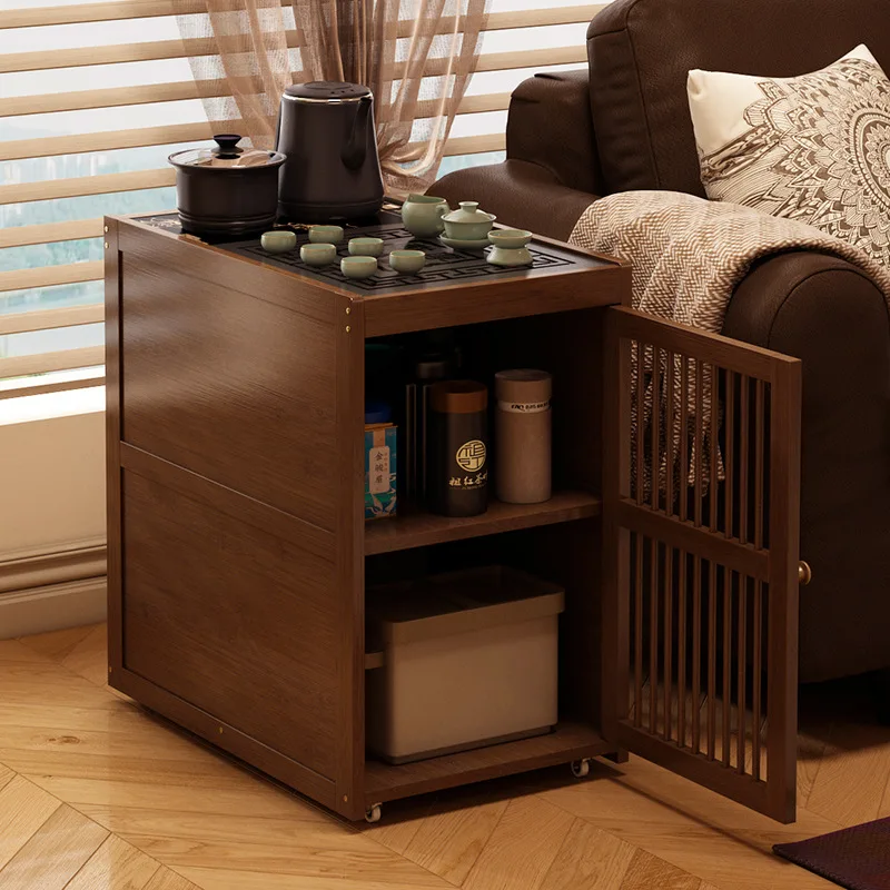 

Tea table, tea car, living room, home sofa, side table, tea and water cabinet, modern and simple mobile coffee table, boiling