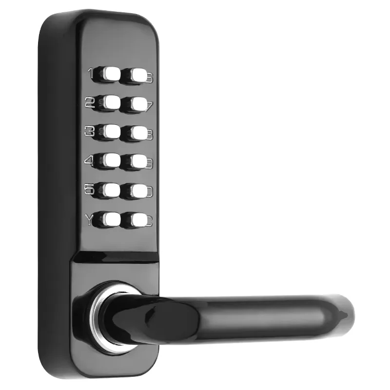 Waterproof Zinc Alloy Mechanical Password Lock Keyless Digital Button Entrance Door Lock for Wooden Door Household Security