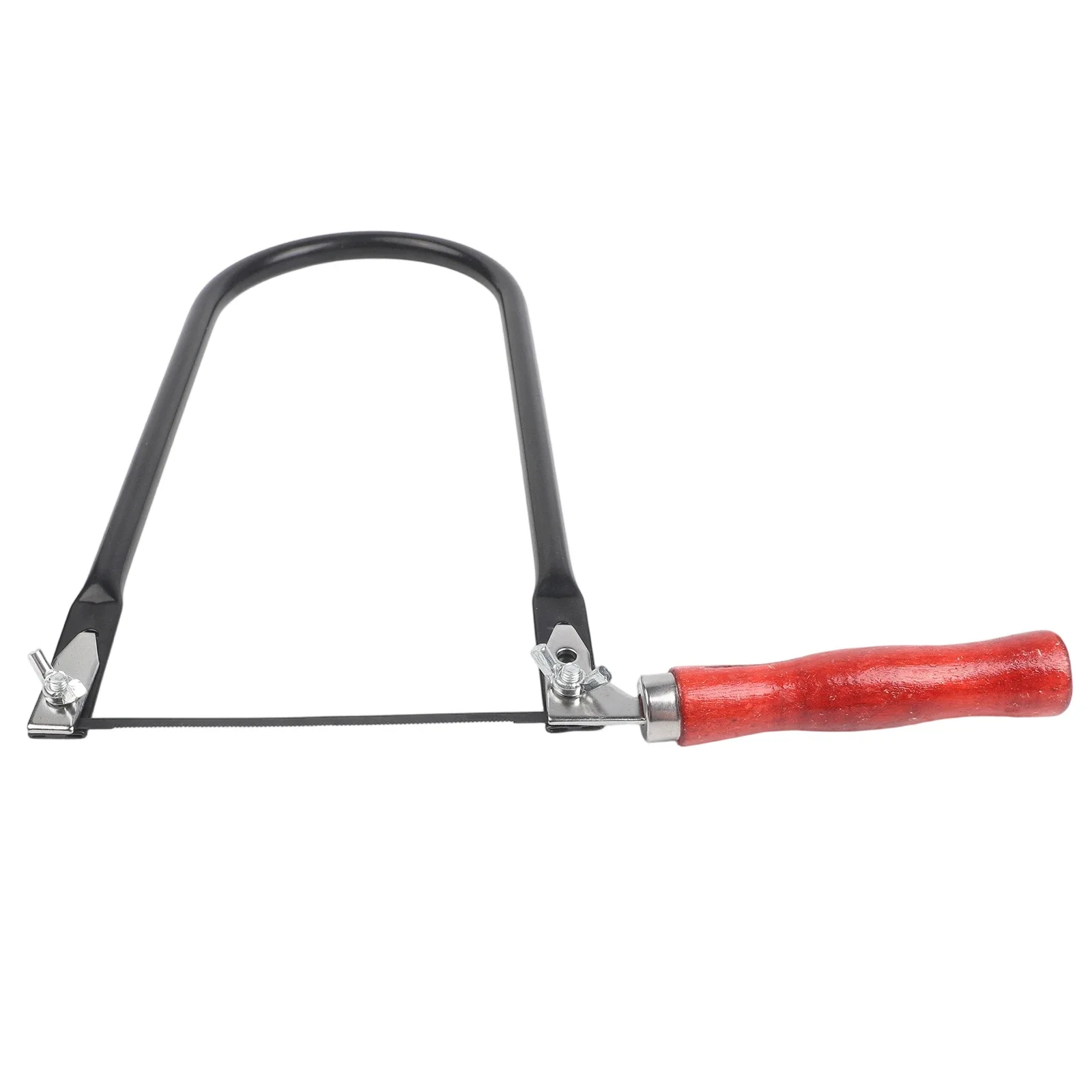 For Wood For Plastic Fretwork Saw U-Shaped Saw Wood Carving 26cm Steel Tube Frame 360-degree Adjustable Blades