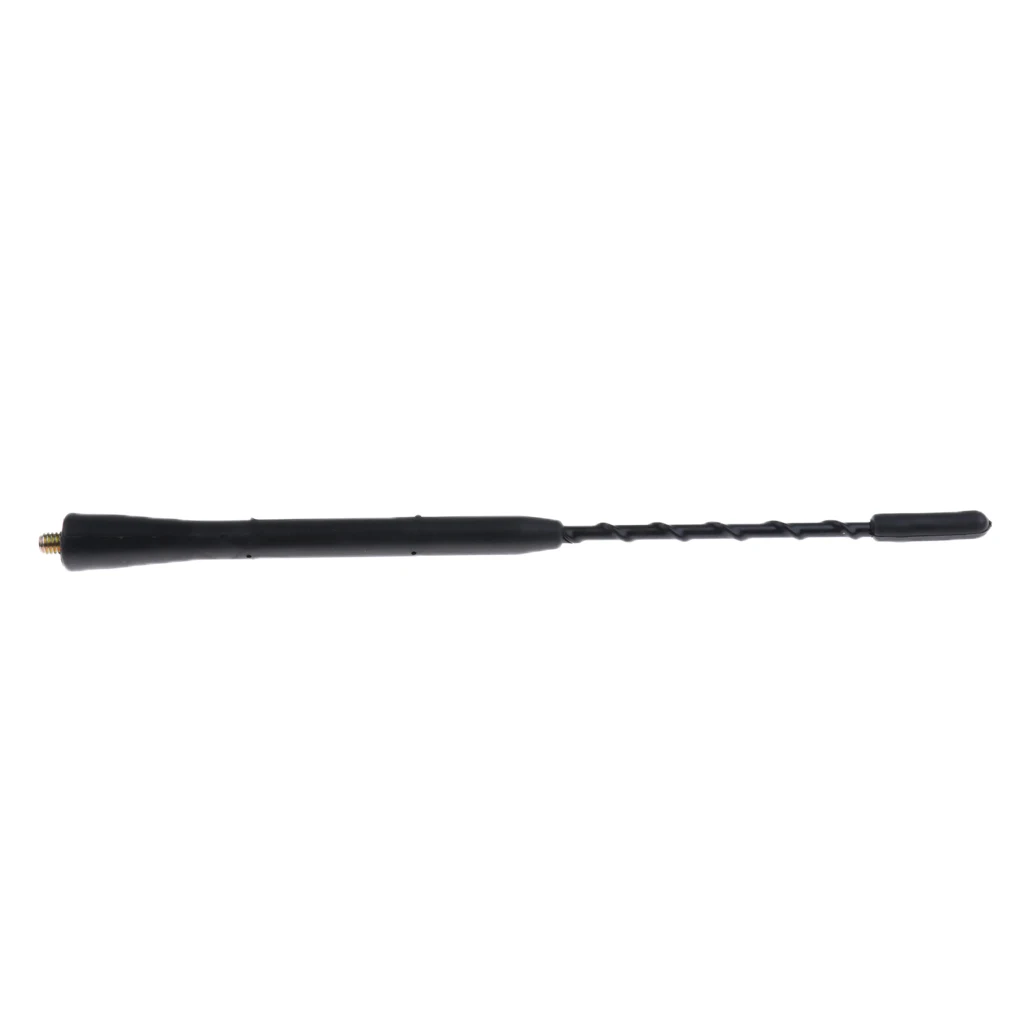 9 Inch Rubber Radio AM FM Aerial Antenna Car Mast Whip Screw Thread Stubby Replacement for Vehicle Roof Universal