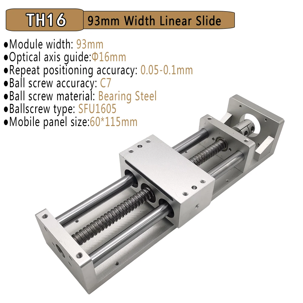 Nema23 Motor Sliding Table Drive Kit Aluminum Optical Axis Linear Guide Stagewith Dust Cover for CNC Router Dispenser Labeller