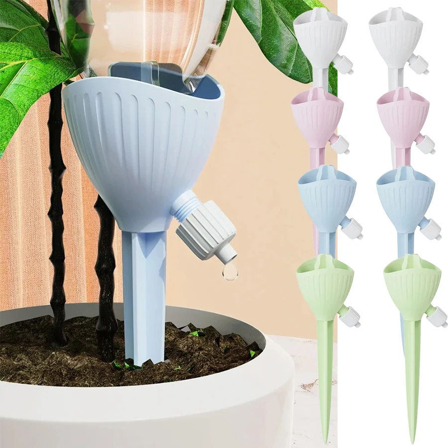 Adjustable Plant Self‑Watering Spikes, Automatic Drip Irrigation Stakes, Slow Release Watering Devices for Indoor Potted Plants