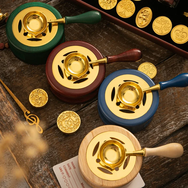 Wax Sealing Stamp Set Exquisite Sealing Stamp Kit Rust Prevention Retro with Replaceable Head DIY Christmas Sealing wax set ﻿