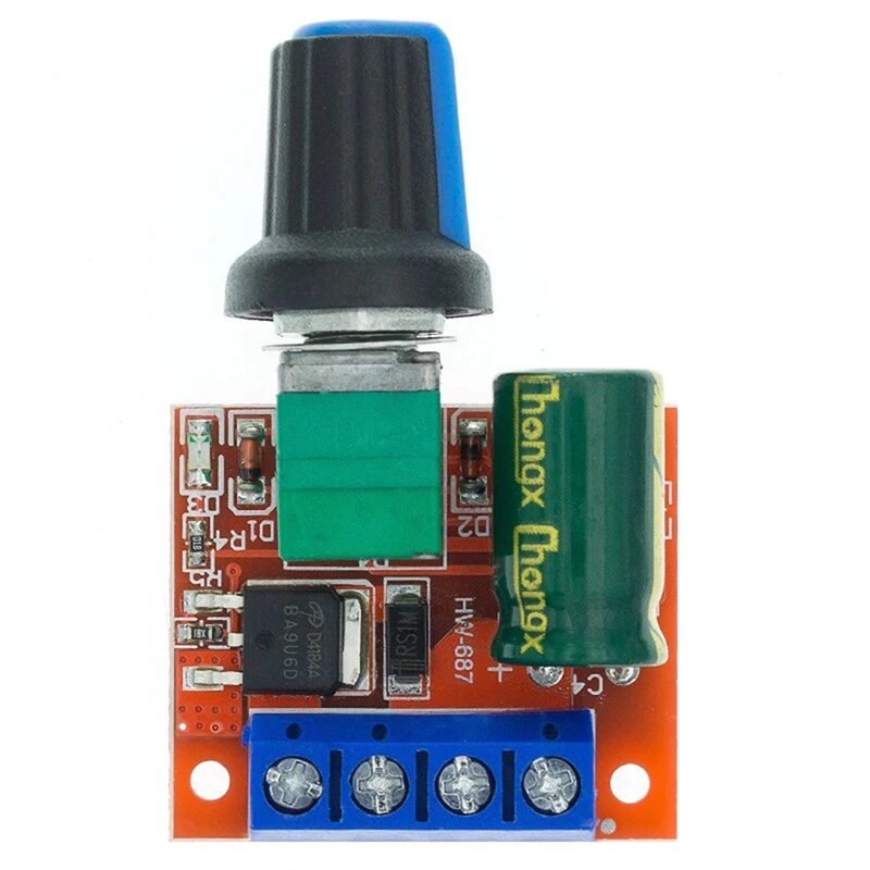 Mini PWM DCMotor Speed Controller Module Adjustable Regulator Control Governor Switch LED Dimmer Cannot Be Connected To AC Power