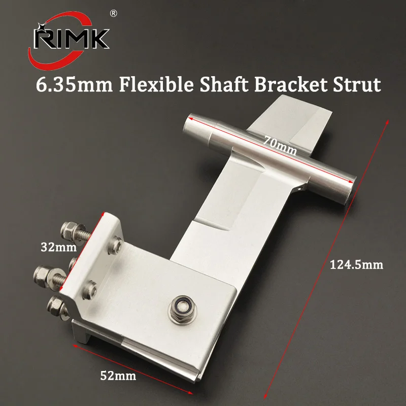 

Aluminum Alloy Bracket Strut Flexible Shaft 6.35mm Height 124.5mm for RC Boat 1/4" 6.35mm Flexible Shaft MethanolGasoline Boat