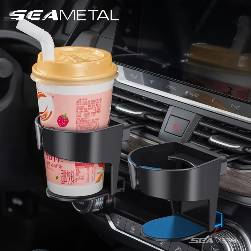 Seametal Car Air Vent Getränke halter Expander Universal verstellbare Flaschen halterung für kaltes Getränk stabiler Anti-Shake Auto Becher halter