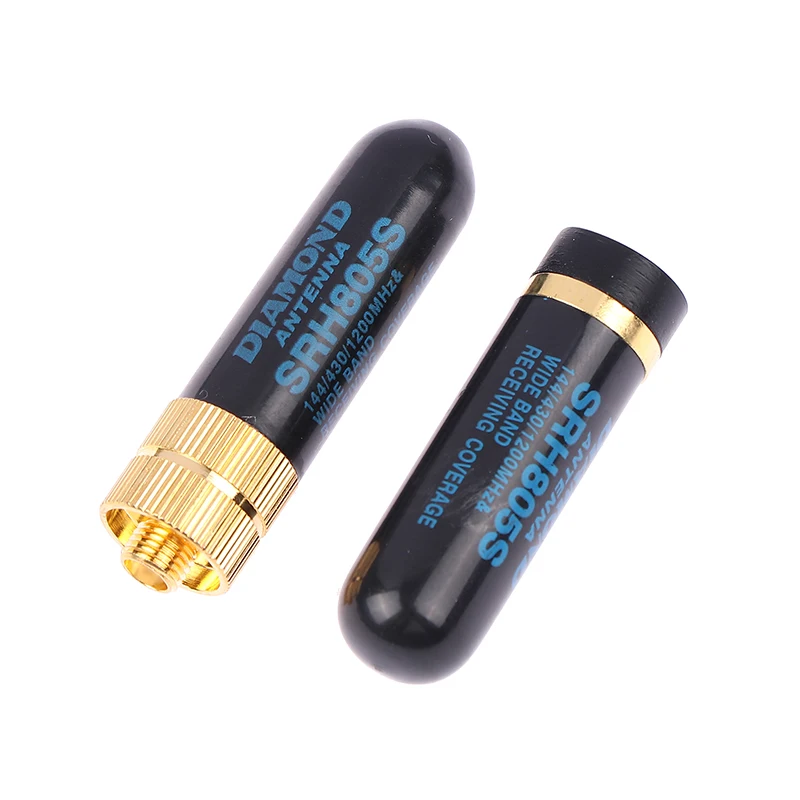 Hot Sale 1PCS SMA-M/SMA-F Dual Band Antenna UHF+VHF SRH805S Walkie Talkie for /YAESU 4.5cm