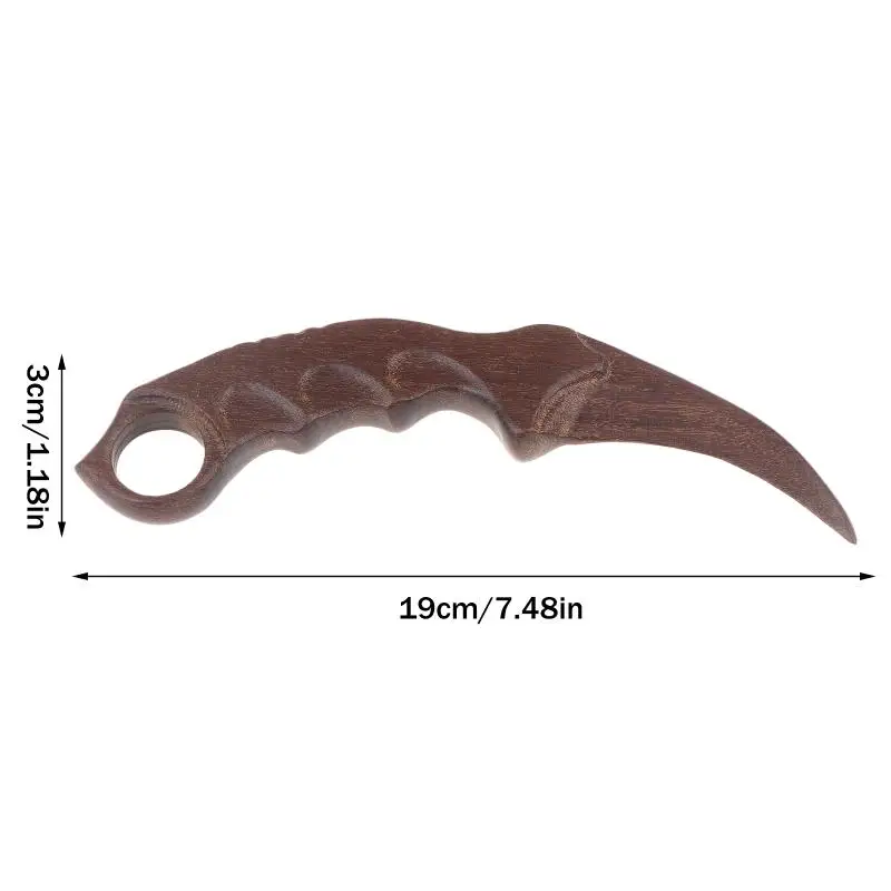 มีดกรงเล็บไม้จันทน์ทอง, งานแกะสลักไม้ทั้งชิ้น, ด้ามไม้, มีดไม้, ฝึกซ้อมศิลปะการต่อสู้, การฝึกการแสดง